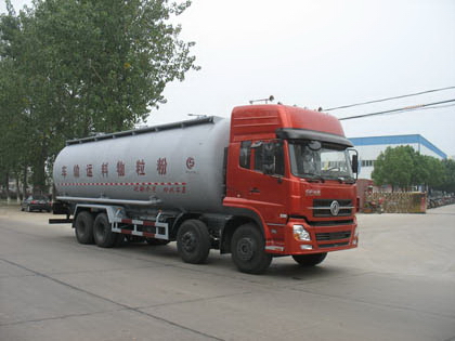 東風(fēng)天龍后雙橋粉粒物料運輸車